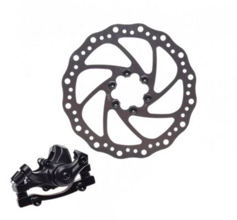 Set Disc+Etrier - Set disc cu etrier frana fata, disc 160mm si etrier