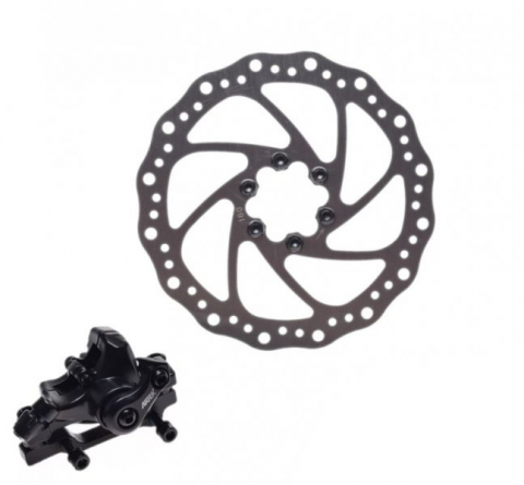 Set Disc+Etrier - Set disc cu etrier frana spate, disc 160mm si etrier