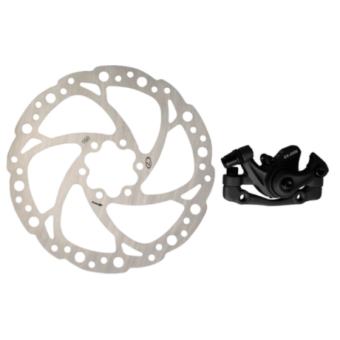 Sistem Frânare - Set disc + etrier frana fata Logan 160mm culoare etrier negru