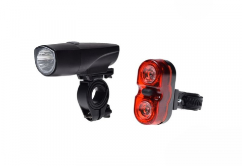 Iluminat-Semnalizare - Set far 1 led si stop 2 led-uri pentru biciclete