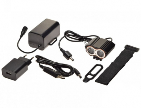 Set far cu 2 leduri, baterie de 4800mah [1]