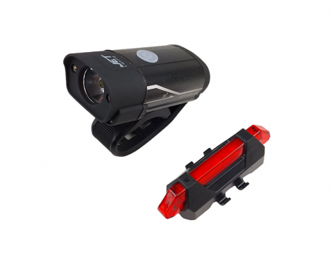 Iluminat-Semnalizare - Set far fata/spate biciclete 110C, cu fir pentru dinam in butuc