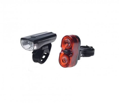Iluminat-Semnalizare - Set far si stop, pe baterii, WMX