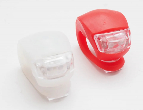 Set Far+Stop - Set Licurici Silicon Lumina Alb + Rosu 4 Functii