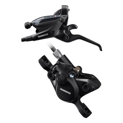 Comenzi Schimbător + Manetă Frână - Set manete de schimbator/frana 3x7 viteze, SHIMANO ST-EF505, cablu 2050mm, Ez-Fire PLUS, 3 degete