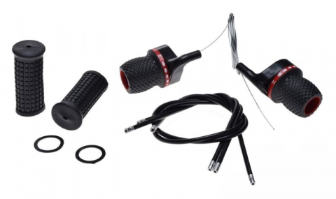 Comenzi Schimbător - Set manete schimbator rotative, pentru biciclete, 3x6 viteze
