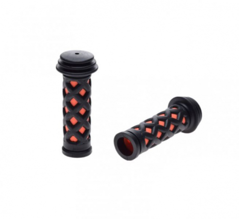 Mansoane - Set mansoane biciclete copii, culoare negru/portocaliu, 85mm
