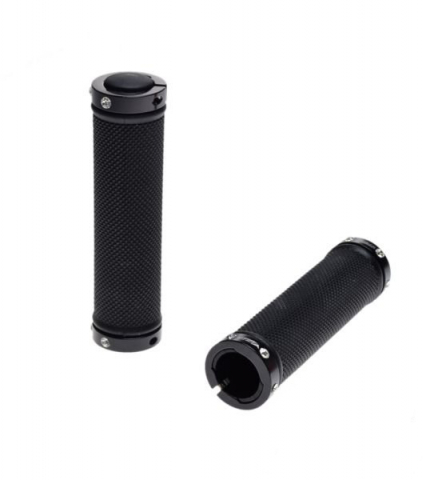 Set mansoane biciclete, negre, LockOn material: Kraton/Gel, L127 mm, greutate: 128 g [0]