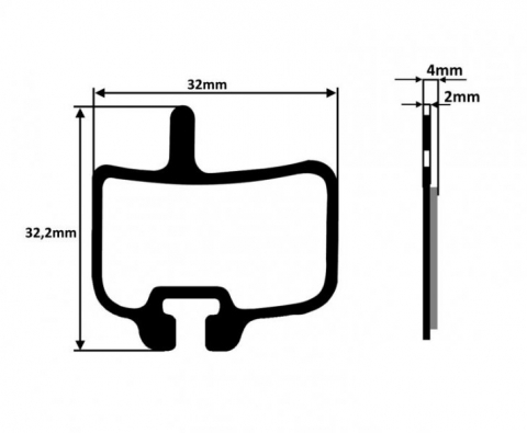Set placute semimetalice, compatibil HAYES Mechanical & Hydraulic, PROMAX Mechanical & Hydraulic [1]