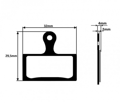 Set placute semimetalice, compatibile SHIMANO Deore XT BR-M785, SLX M666, XTR 2011 BR-M985 [1]