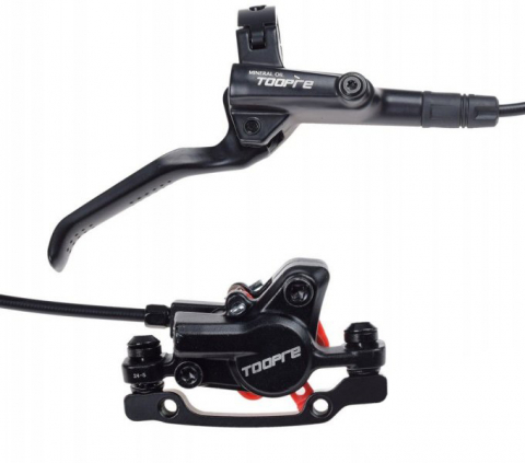 Set pompa cu etrier frana biciclete, hidraulica, pe fata, 760mm [1]