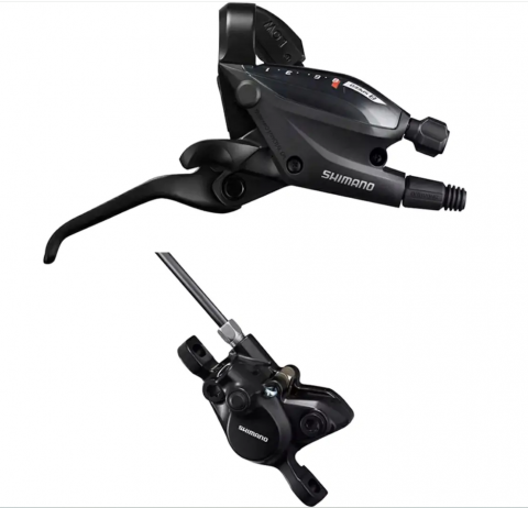 Frane Hidraulice - Set pompa frana, etrier si schimbator, Shimano Acera ST-EF505 / BR-MT200, SM-MA-R160P/S, 8 viteze, 1600mm