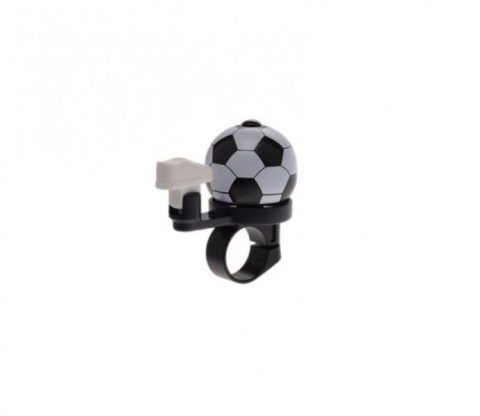 Accesorii-Design-Ornament - Sonerie bicicleta din-din forma de minge, culoare alb/negru