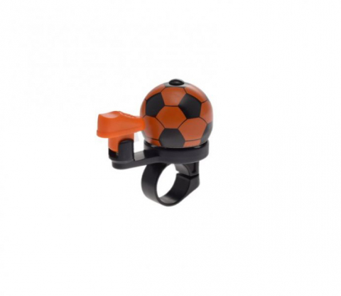 Accesorii-Design-Ornament - Sonerie bicicleta din-din forma de minge, culoare portocaliu/negru