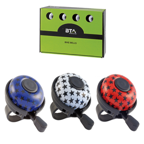 Sonerii - Sonerie BTA clasica, din aluminiu, diametru 45mm, multicolor, grafica cu stele