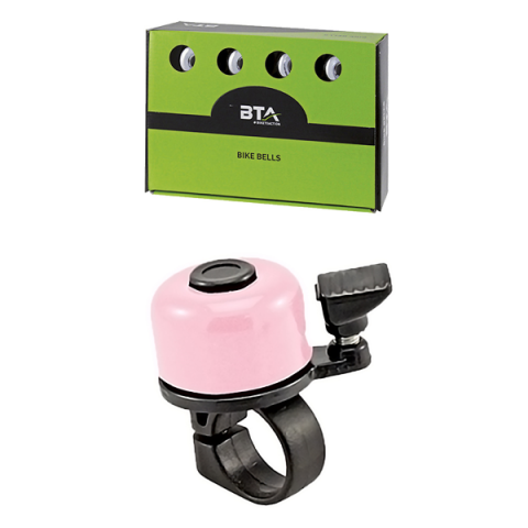 Accesorii-Design-Ornament - Sonerie BTA Din-Din, din otel, diametru Ø 34mm, culare roz