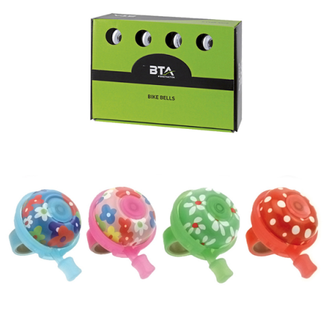 Accesorii-Design-Ornament - Sonerie BTA Flowers clasica, din aluminiu, culoare multicolor, diametru 45