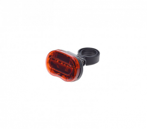Iluminat-Semnalizare - Stop spate bicicleta, 3 led-uri, montare pe tija sa, 2 x AAA
