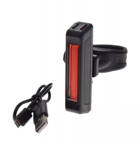 Stopuri - Stop spate biciclete, led Cob, incarcare USB, 65 lumeni