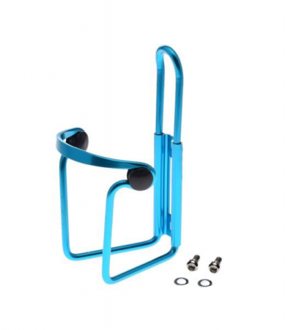 Accesorii-Design-Ornament - Suport bidon apa, din aluminiu, antivibratii, greutate 73 g, culoare albastru