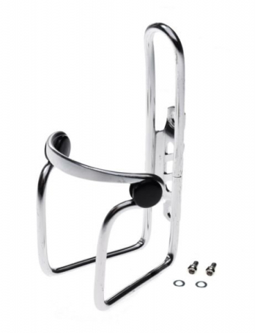 Accesorii-Design-Ornament - Suport bidon apa, din aluminiu, antivibratii, greutate 73 g, culoare argintiu