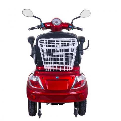 Tricicleta Electrica Z-Tech ZT-15 Rosu, cu Motor 900W, Acumulator 48V, 20Ah, Autonomie 50 Km, fara permis [2]