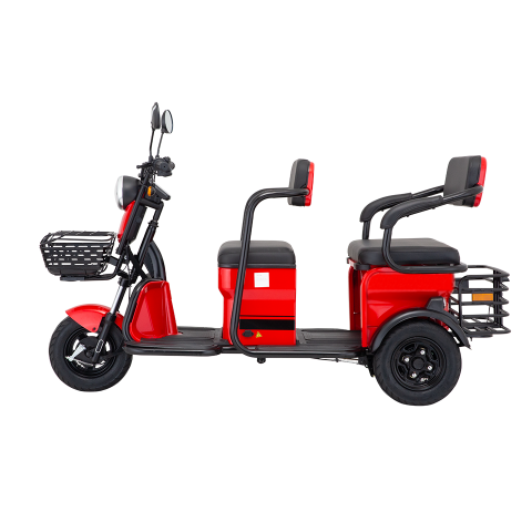 Vehicule Electrice - Tricicleta electrica ZTECH ZT-17 cu 2 locuri, motor 1.300W, acumulator 60V, 20Ah, autonomie aprox. 50 km, culoare rosu