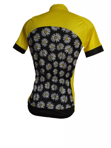 Tricouri - Tricou Ciclism Culoare Galben/Negru Marime M