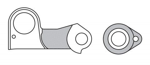 Suspensie-Cadru - Ureche Schimbator GH-175