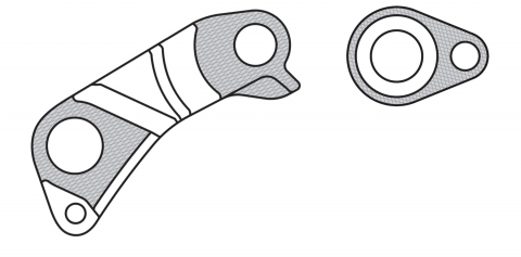 Suspensie-Cadru - Ureche Schimbator GH-181