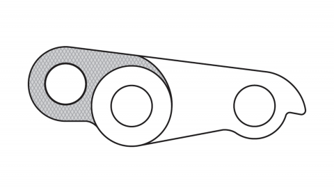 Suspensie-Cadru - Ureche Schimbator GH-187