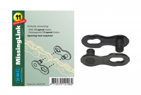 Zale-Lant - Zala KMC Missing Link 11V Bolt-5.5mm Unica Folosinta Argintiu OEM