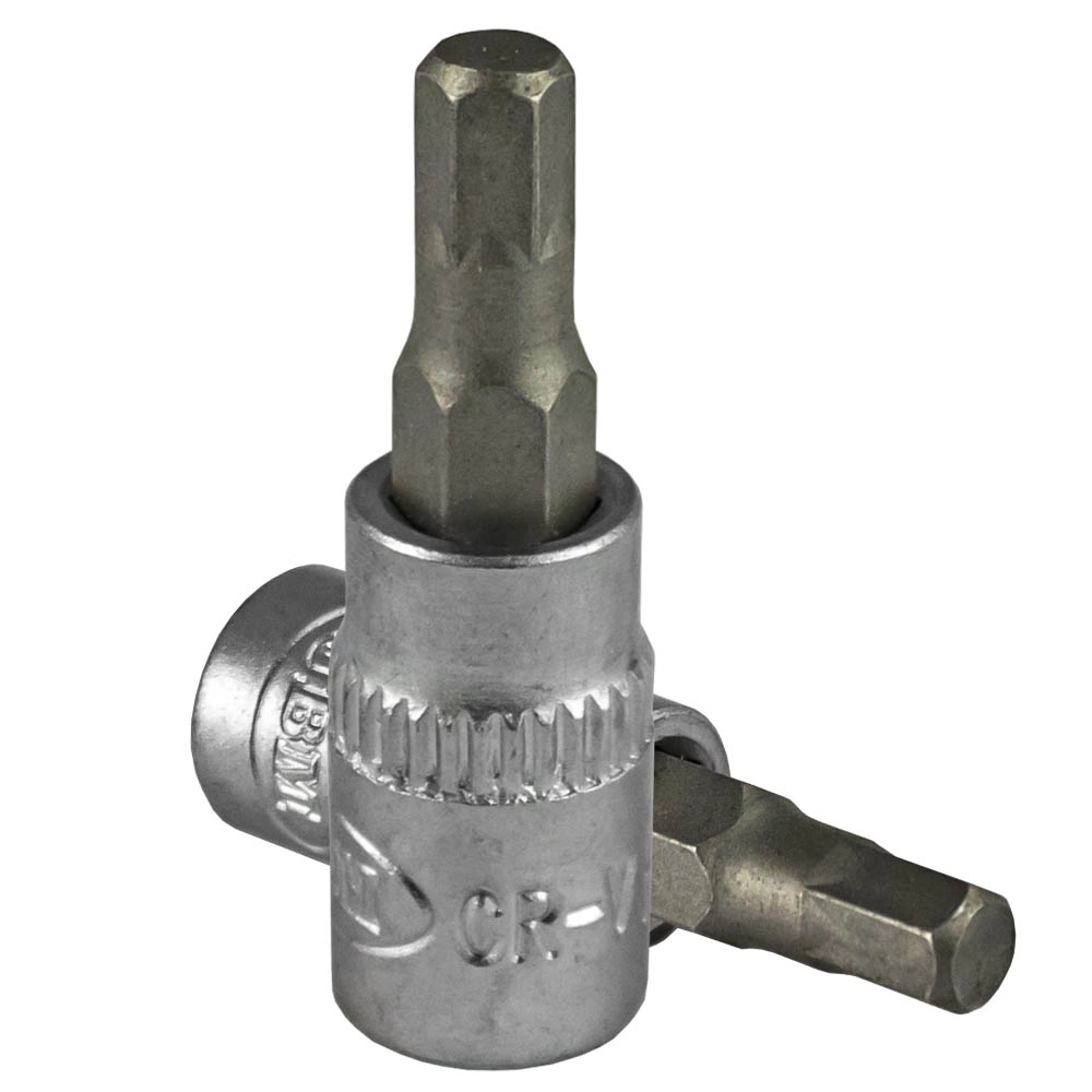 BITI CU TUBULARA CU ACTIONARE 1/4 ` IMBUS HEXAGONAL 4MM SATINAT - JBM [2]