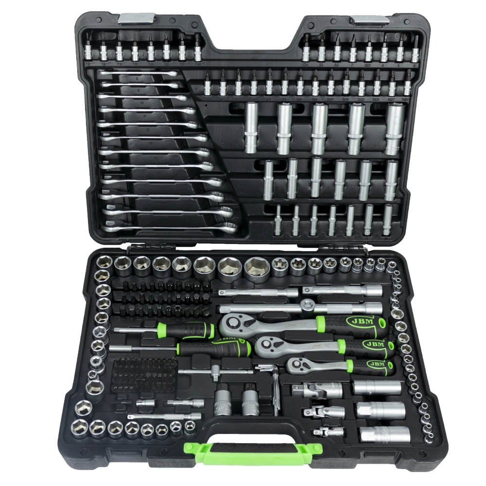 ACCESORII AUTO - TRUSA DE TUBULARE 216 PIESE HEXAGONALE ZINCAT JBM