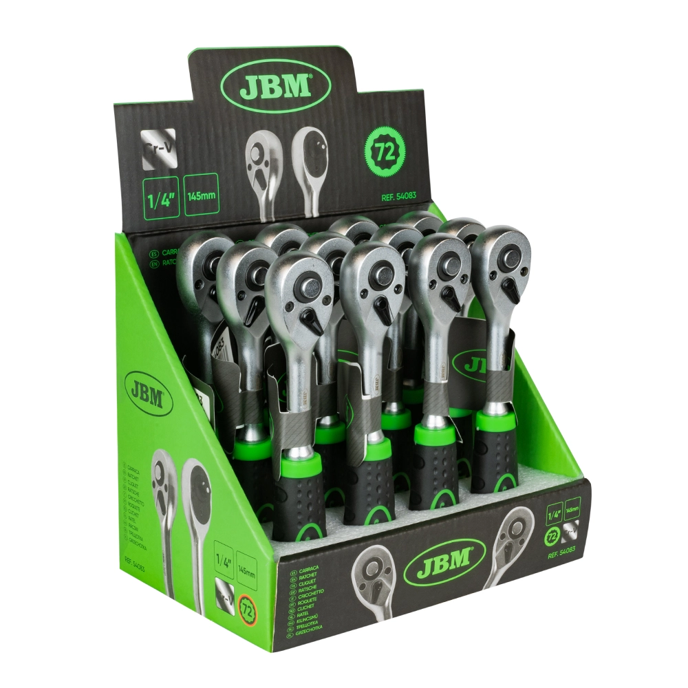 DISPOZITIV CU CLICHET CU MANER DREPT CU 72 DE DINTI - 1/4` JBM [8]