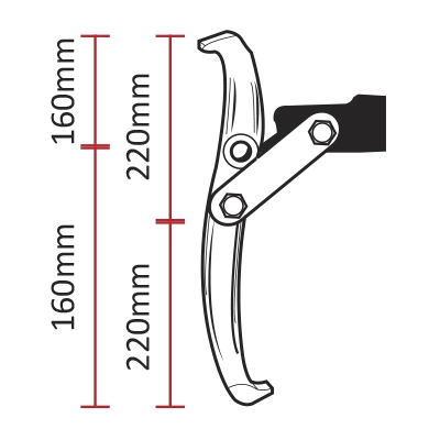 EXTRACTOR CU 3 GHEARE 92-200 MM JBM [4]