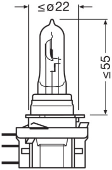 BEC 12V H15 15/55 W ORIGINAL OSRAM [1]