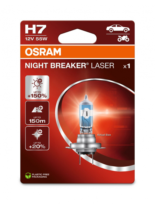 BEC 12V H7 55 W NIGHT BREAKER LASER NextGen +150% BLISTER 1 BUC OSRAM [1]