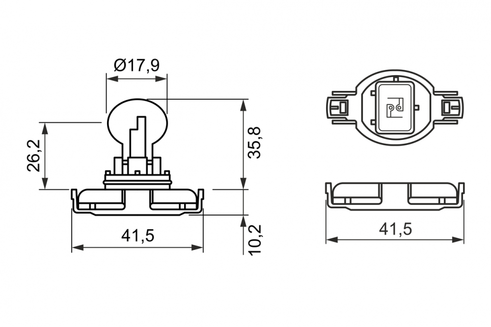 BEC 12V PSX24W 24W PURE LIGHT BOSCH [1]