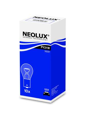 BEC SEMNALIZARE 12V PY21W GALBEN BAU15S SET 10 BUC NEOLUX [2]