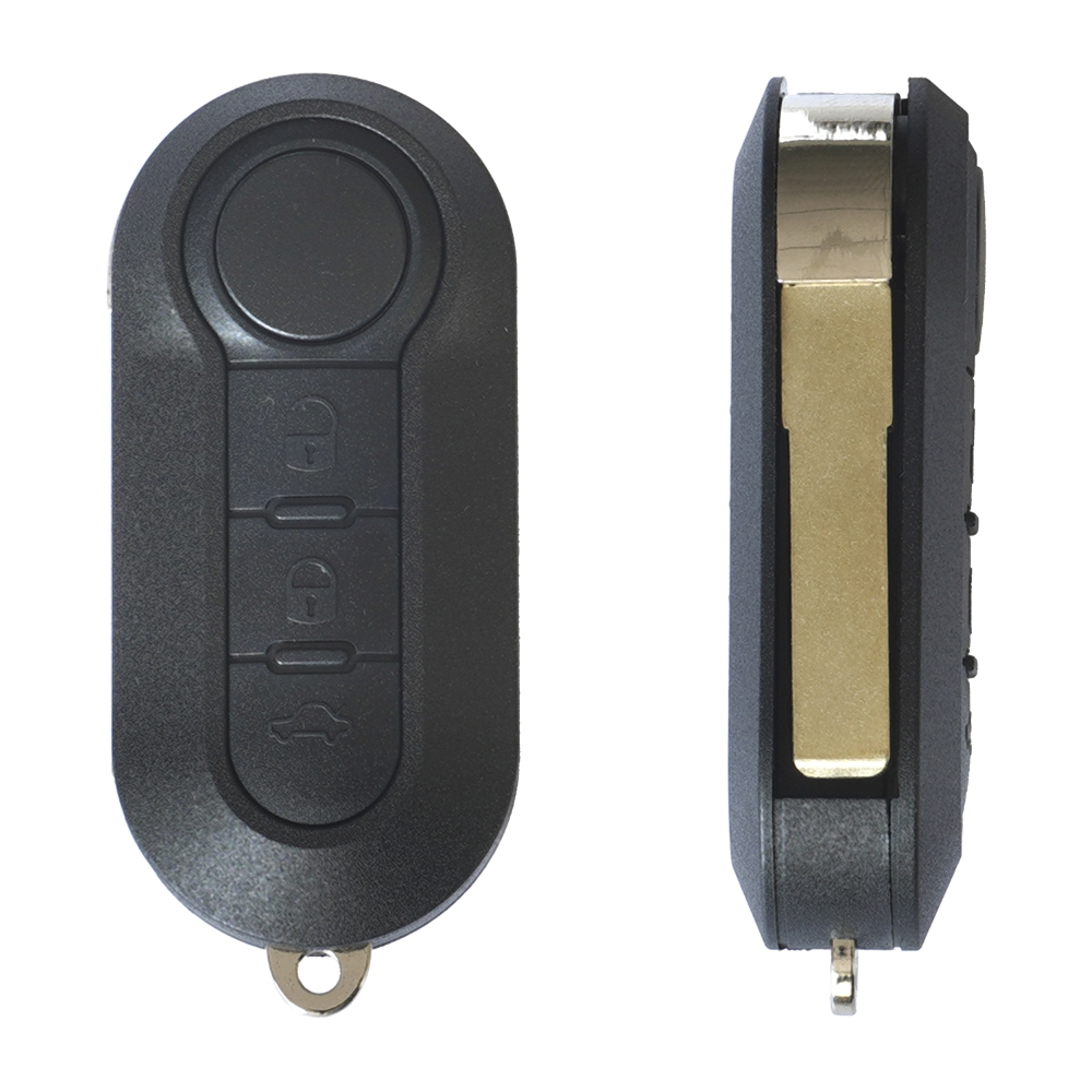 CARCASA CHEIE CONTACT PENTRU FIAT 500 (2007-) / BRAVO / GRANDE PUNTO 3 BUTOANE, CU CHEIE [2]