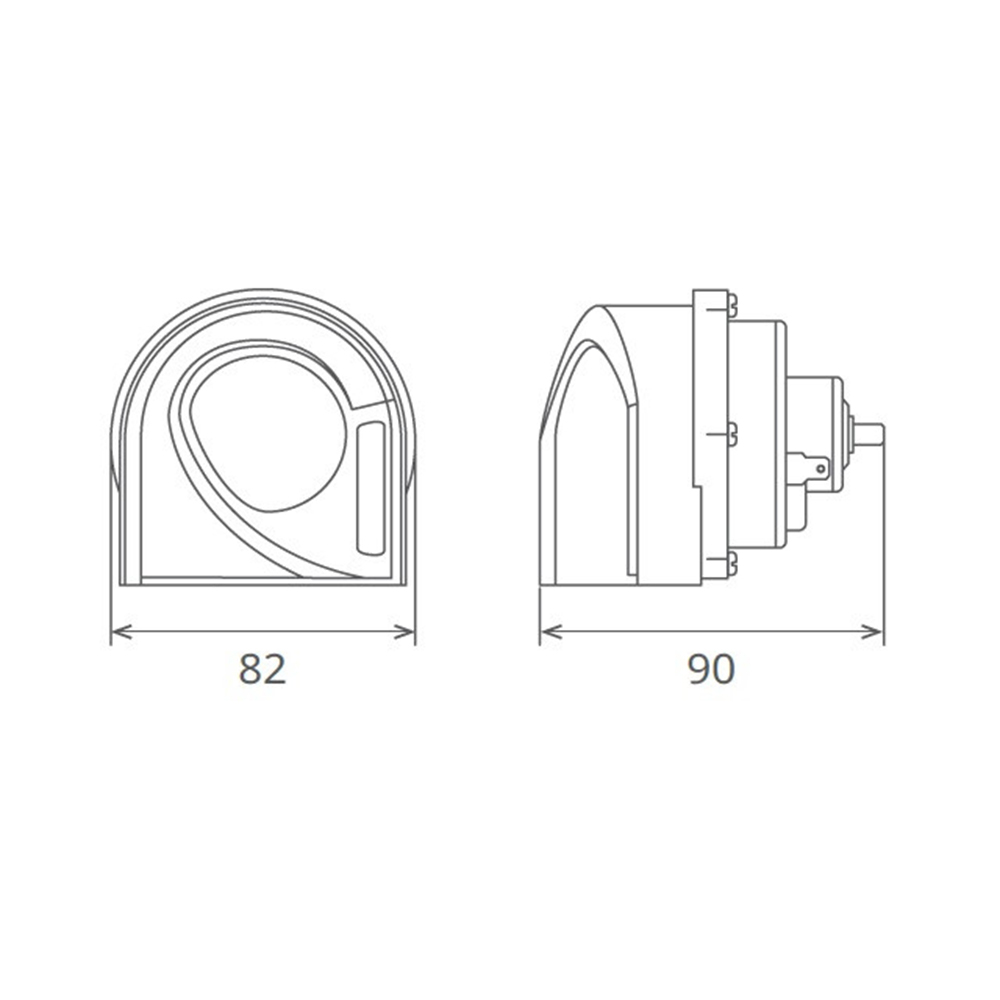 CLAXON ELECTROMAGNETIC, TIP MELC, 24V 3A TON INALT, DESIGN LIGHT [3]