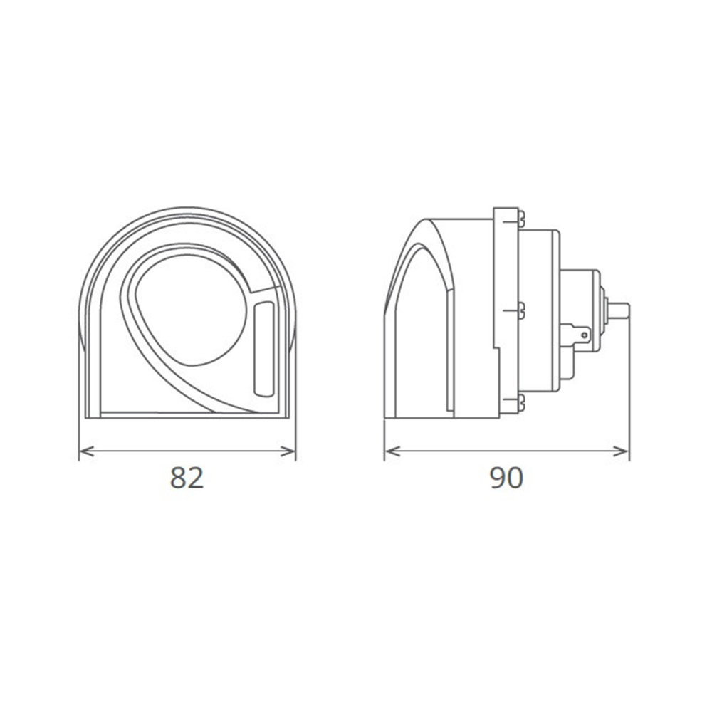 CLAXON ELECTROMAGNETIC, TIP MELC, 24V 3A TON JOS, DESIGN LIGHT [4]