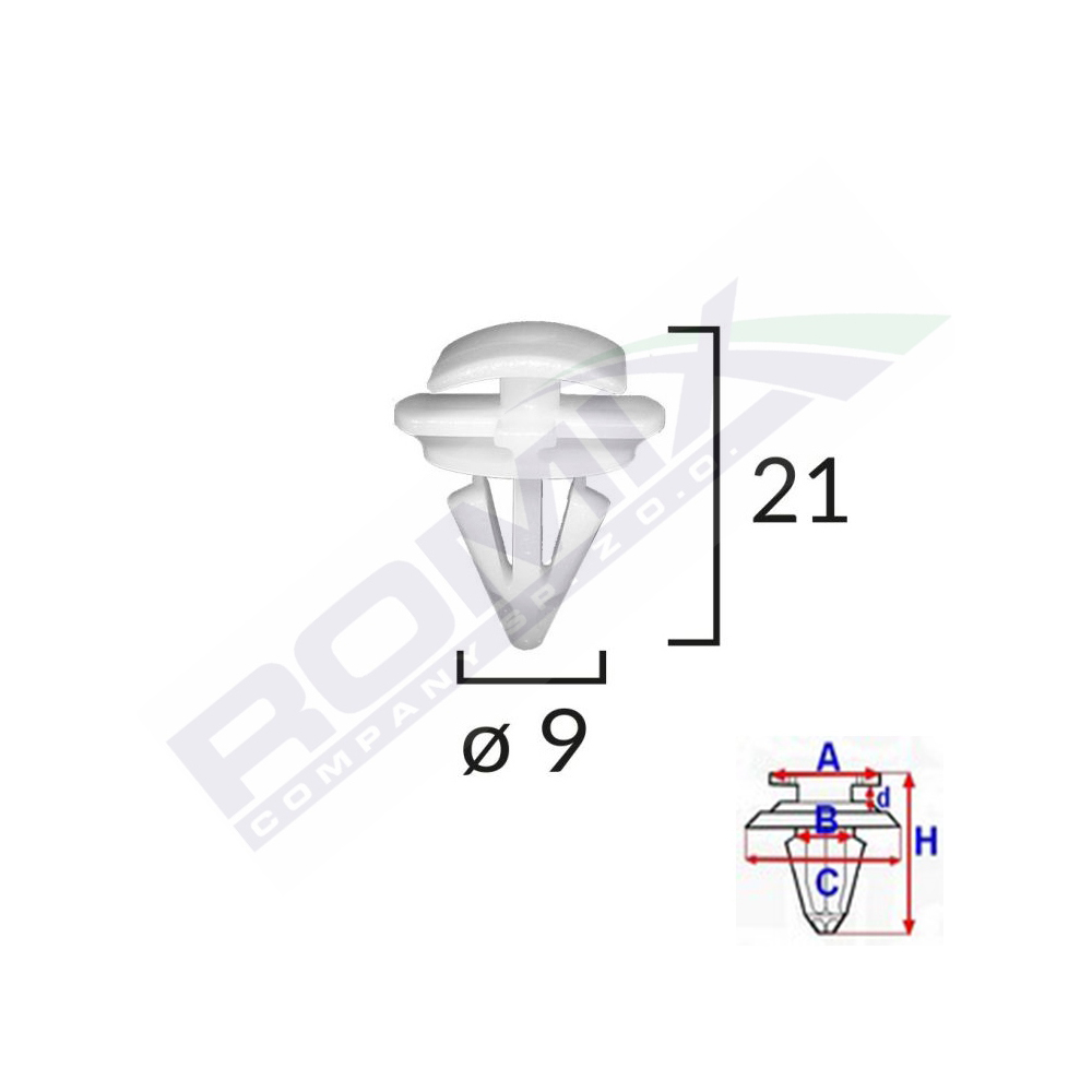 CLIPS DE PRAG EXTERIOR PENTRU PASSAT B6 SET 10 BUC [2]