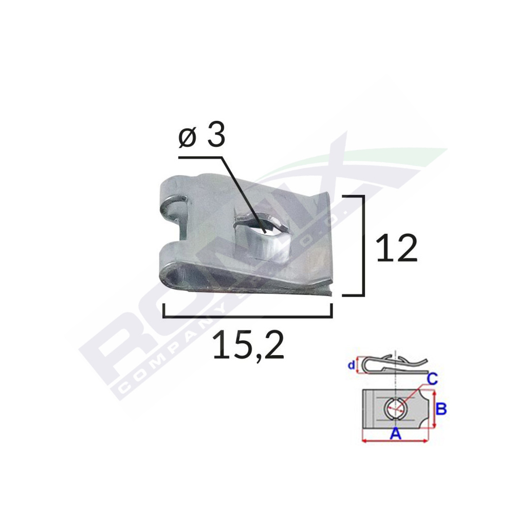 CLIPS METALIC FIXARE UNIVERSAL SET 25 BUC [2]