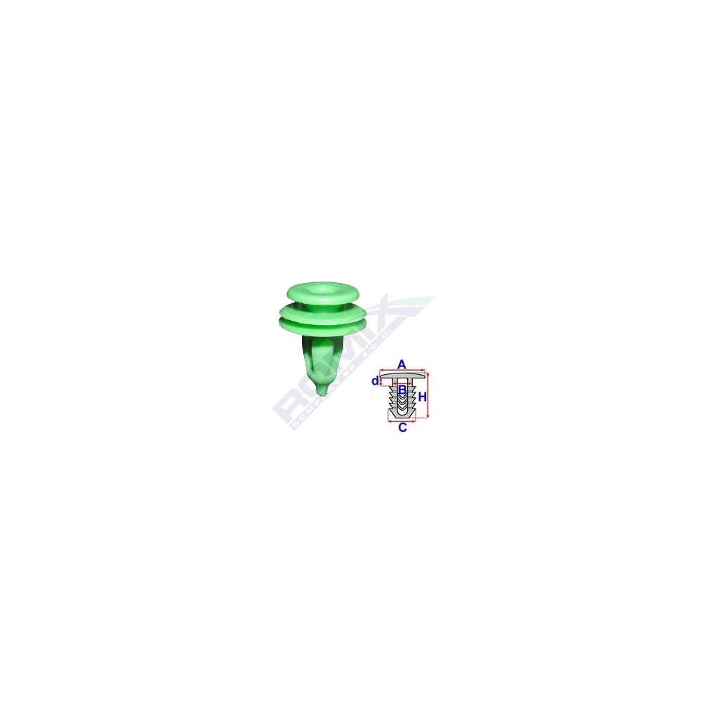 CLIPS TAPITERIE PENTRU CHRYSLER - VERDE SET 10 BUC [1]