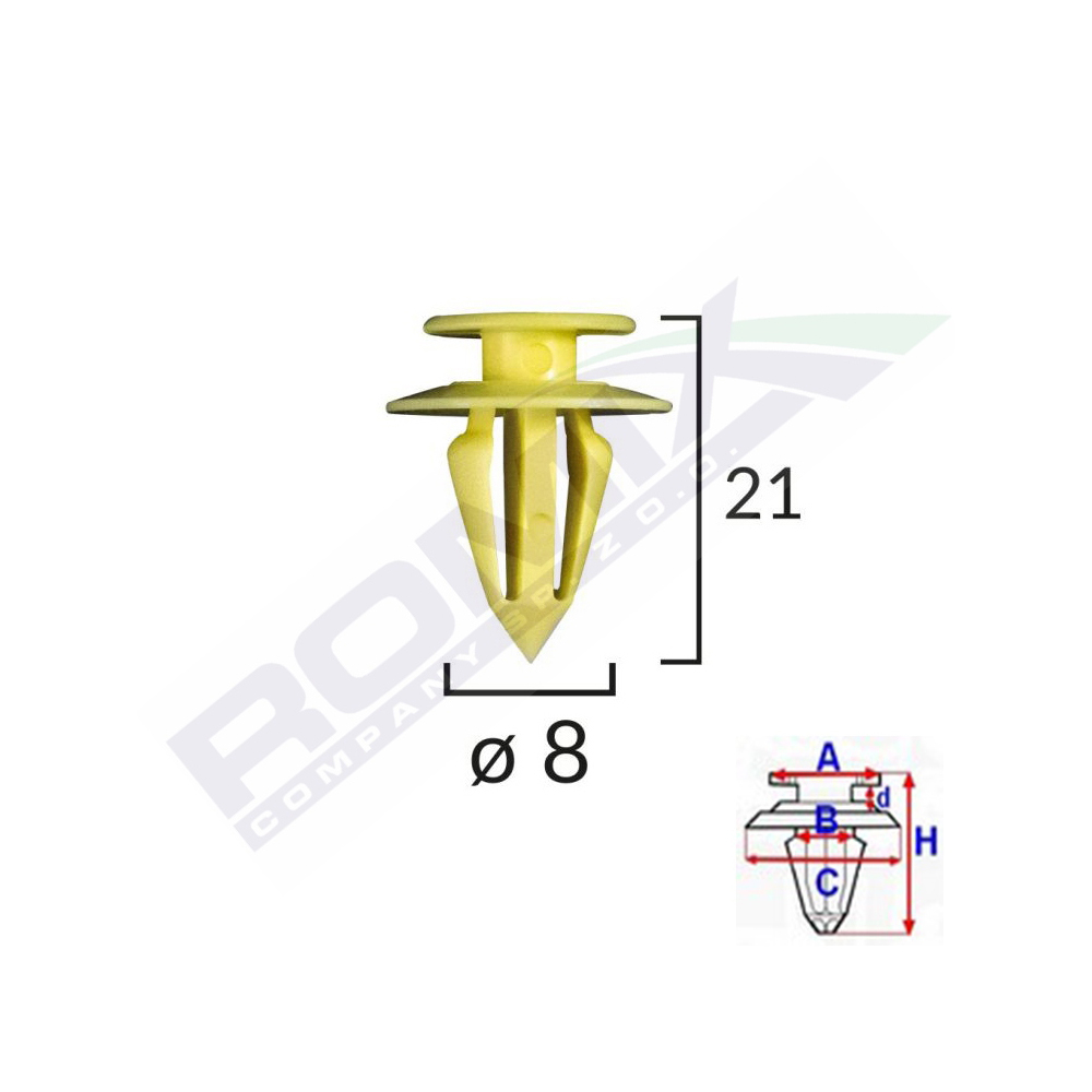 CLIPS TAPITERIE PENTRU VW/FORD/SEAT SET 10 BUC [1]