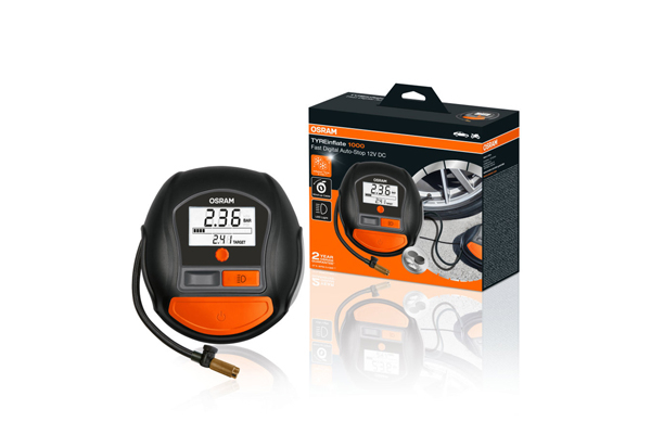 COMPRESOR AUTO 12V 180 W CU AFISAJ DIGITAL TYREINFLATE 1000 OSRAM [2]