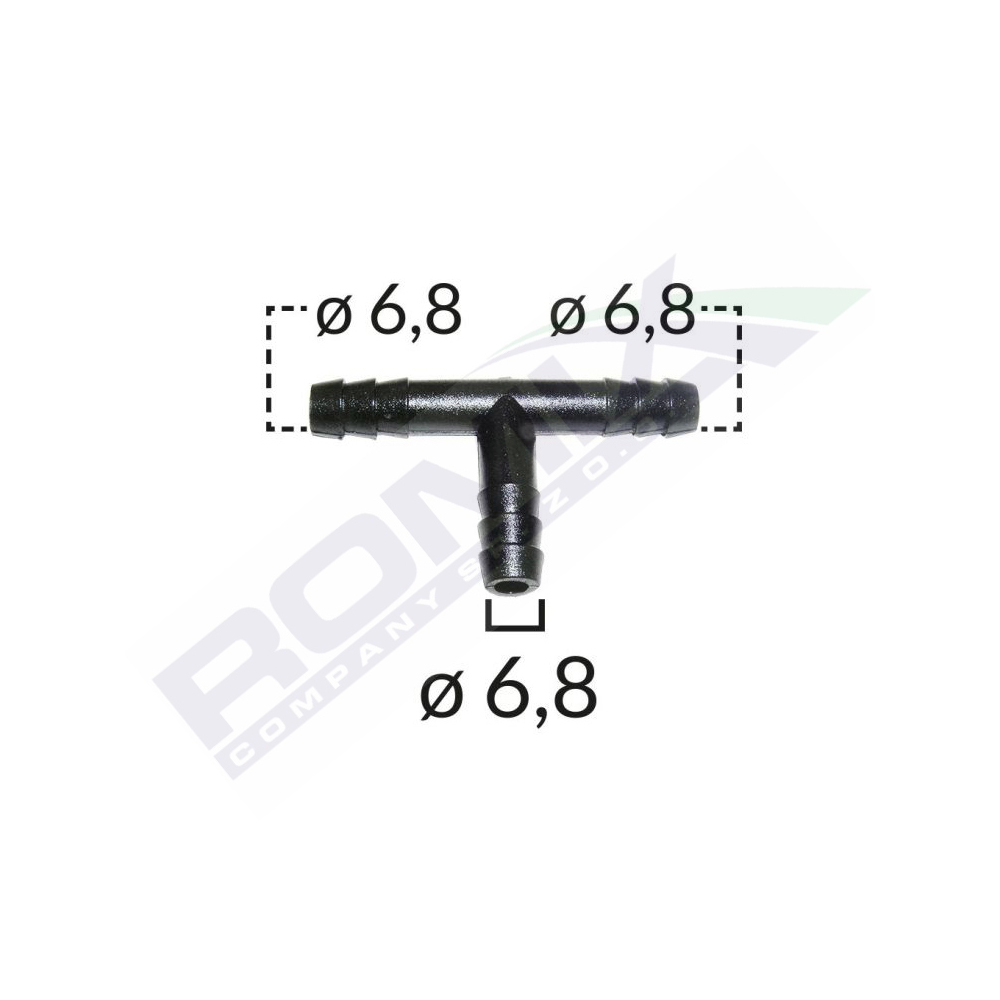 CONECTOR TEU FURTUN CONDUCTE UNIVERSAL 6.8MM - NEGRU SET 5 BUC [1]