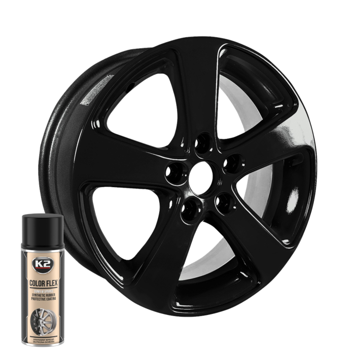 K2 COLOR FLEX NEGRU LUCIOS 400ML [2]